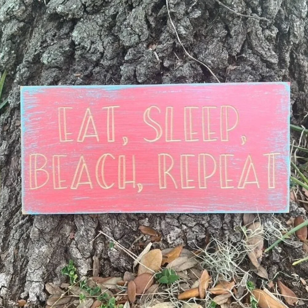 Handmade sign, Beach sign, Wall decor, Wall hanging